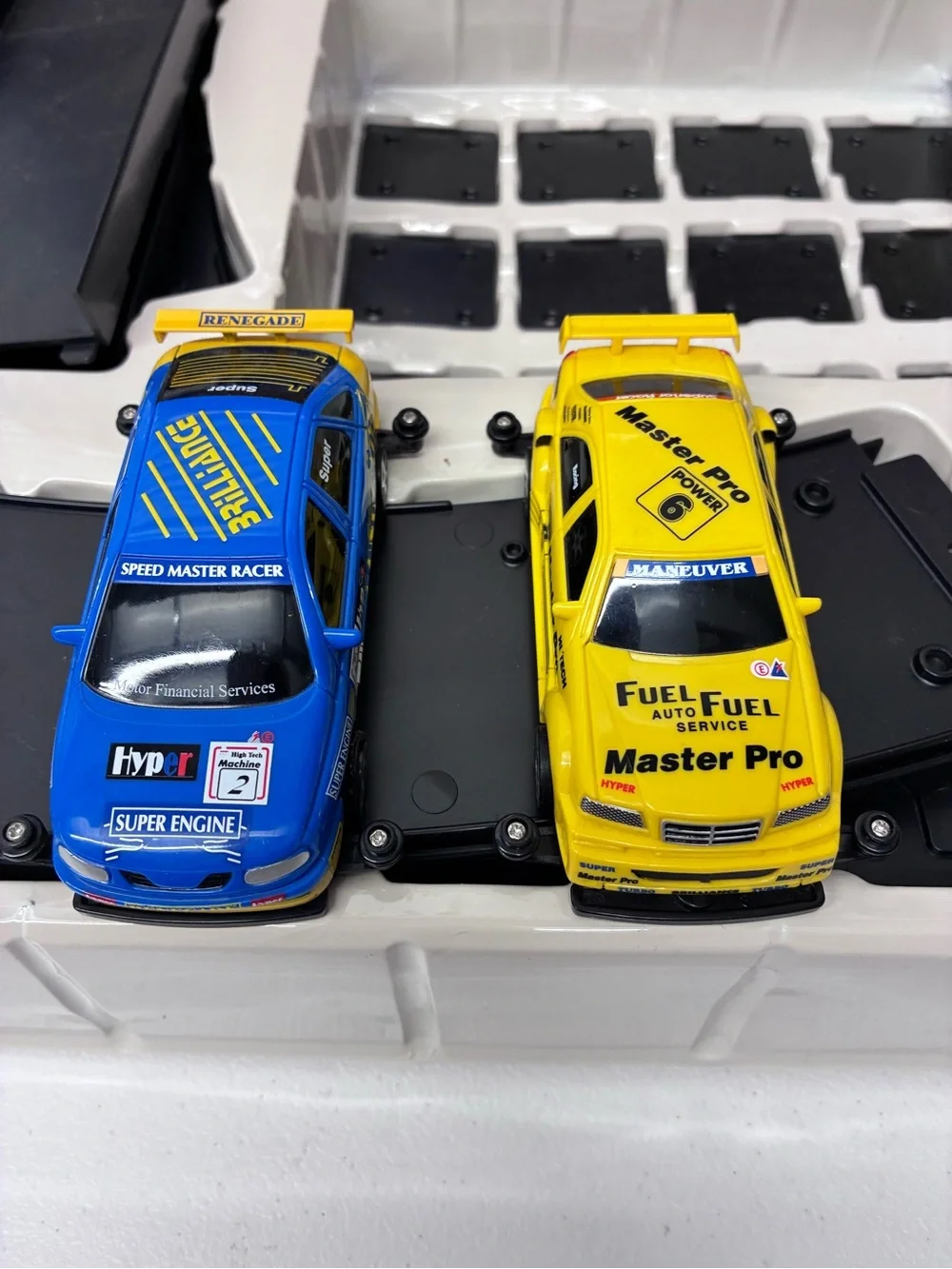 Racing Team Challenge 4-Car Kids Race Set - Blue, Yellow, Silver, Red